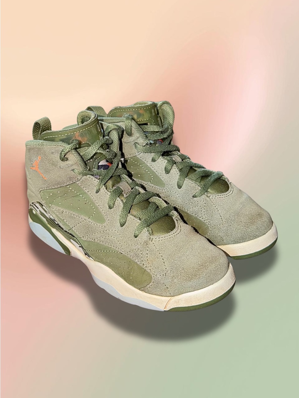 Jordan Jumpman MVP Sky J Light Olive Kids 2Y DZ5578-300 Orange